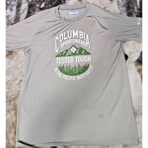 Columbia Sportswear Men's Short Sleeve T-Shirt Graphic Print Mountains Large